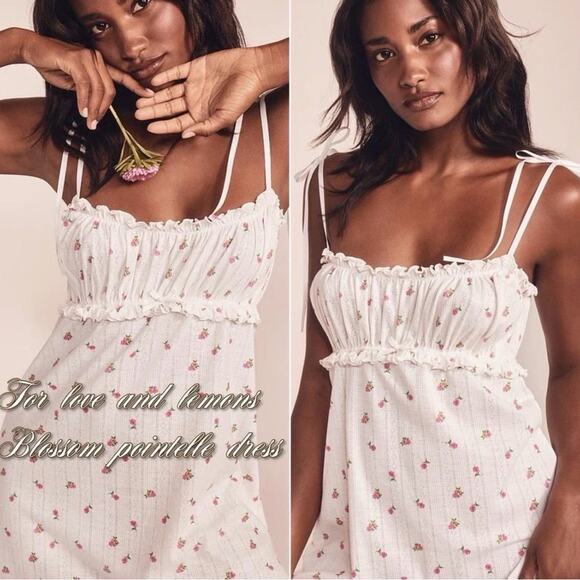 Victoria's Secret Other - NWT Victoria’s Secret Pink Blossom Pointelle Babydoll Slip Dress size XL